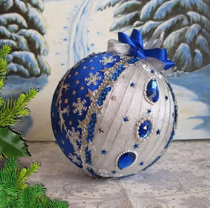 Bombki ze styropianu DIY