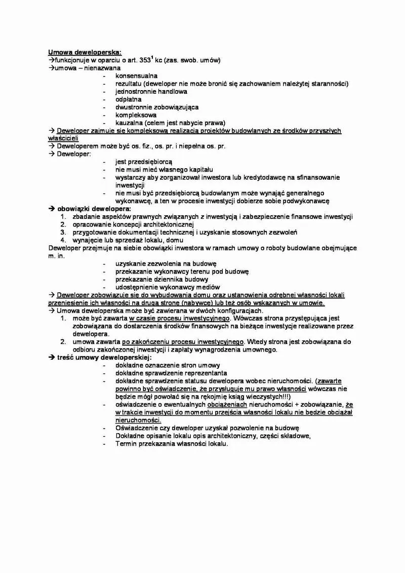 Rozwiązanie umowy deweloperskiej