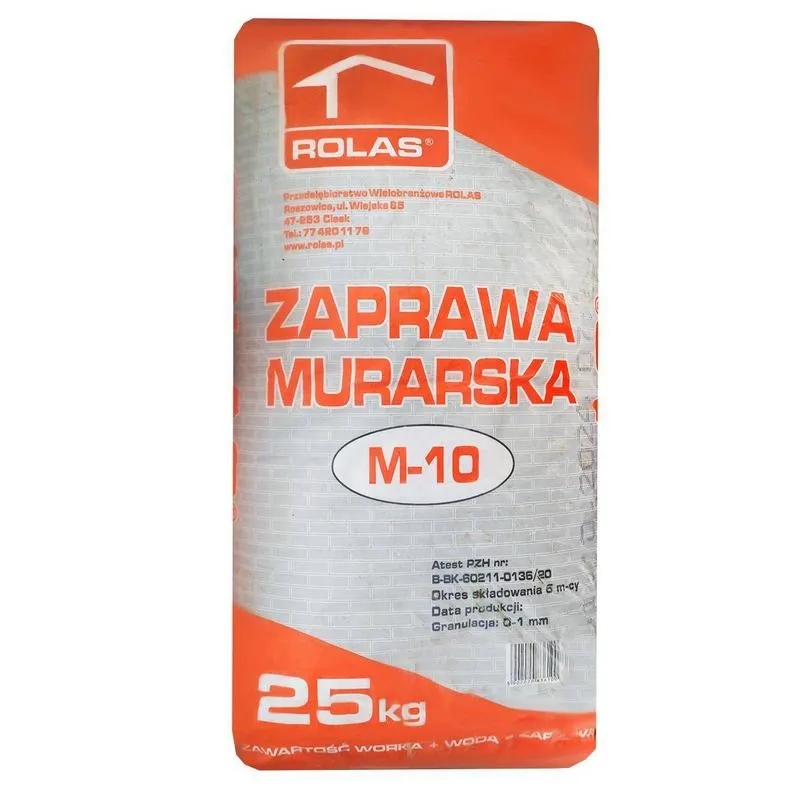 Składniki zaprawy tynkarskiej