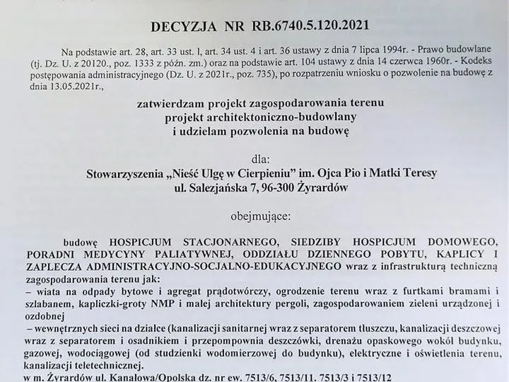 Wniosek o pozwolenie na budowę